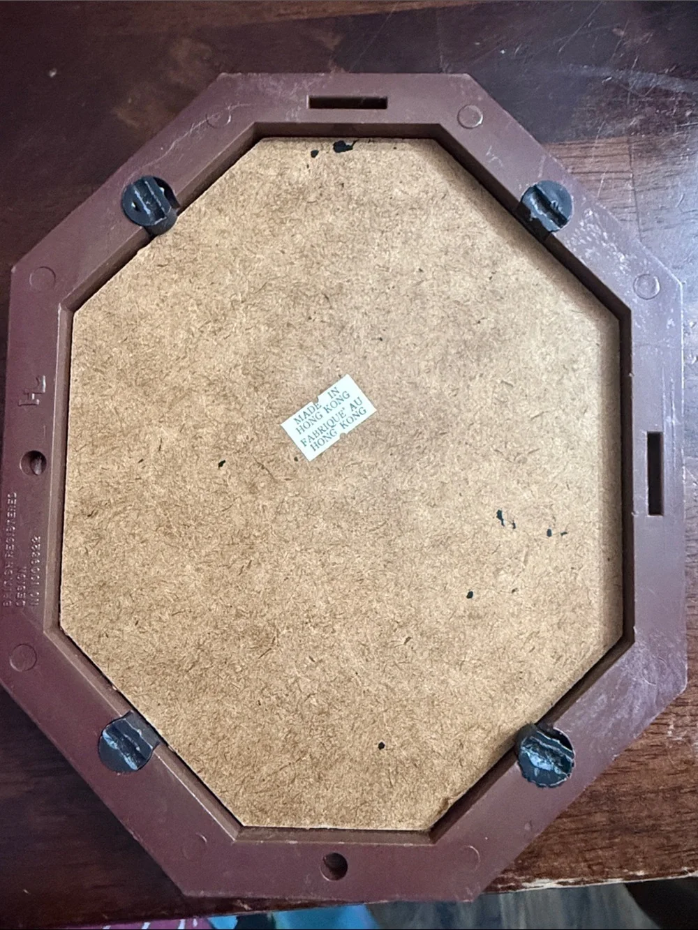 Vintage wooden picture frame with cut out detail